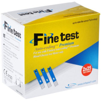Тест-смужки для глюкометрів Finetest premium №50