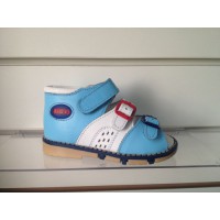 Ортопедичні босоніжки біло-блакитні Таші Орто, (Туреччина)