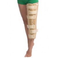Пов'язку на колінний суглоб з ребрами жорсткості з посиленою фіксацією 6112 люкс Med textile, (Україна)