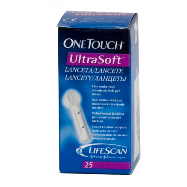 Ланцети One Touch Ultra Soft №25