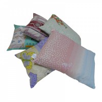 Подушка з гречаного лушпиння, тканина ' Голд Лотос (40х30 см)