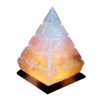 Світильник соляної Піраміда Єгипетська 'Saltlamp' 5 кг з кольоровою лампочкою