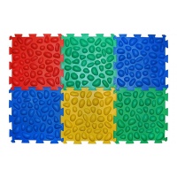 Масажний килимок Пазли (6 елементів) Ортек