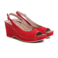 Босоножки анатомические женские Mubb Vesuvio red 505 (Сербия)