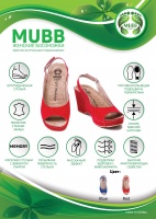 Босоніжки анатомічні жіночі Mubb Vesuvio red 505 (Сербія)