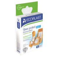 Набір пластирів медичних тканинах Срібний захист 16 шт ЄCOPLAST