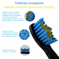 Насадки для електричної зубної щітки PECHAM Black Travel