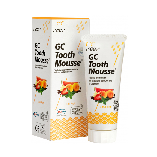 Тус Мус Tutti-Frutti (TOOTH MOUSSE) гель для ремінералізації та зміцнення зубів GC, 1 тюбик 35 мл