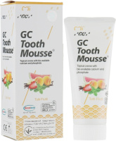 Тус Мусс Tutti-Frutti (TOOTH MOUSSE) гель для реминерализации и укрепления зубов GC, 1 тюбик 35 мл