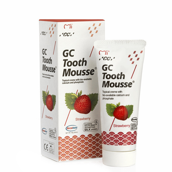 Тус Мус Strawberry (TOOTH MOUSSE) гель для ремінералізації і зміцнення зубів GC 1 тюбик 35 мл
