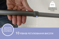 Трость Doctor Life с эргономической ручкой, цвет серый, 11874 (Украина)