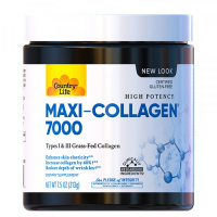 Біо-добавка Maxi-Collagen C and A + Biotin 213 г порошок Country Life