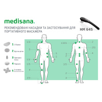 Ручний вібраційний масажер Medisana HM 645