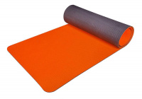Килимок для йоги та фітнесу 60х183 см. помаранчевий Ridni Relax