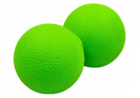 Масажний гумовий подвійний м'яч 12х6 см EasyFit (EF-1062)