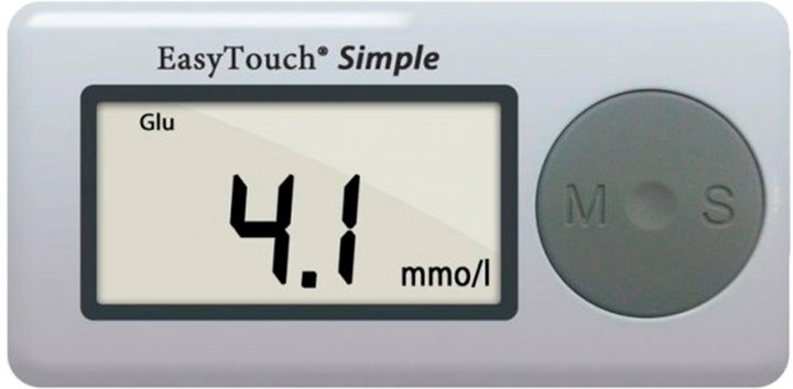 Глюкометр EasyTouch ЕТ-1002 (без кодування)