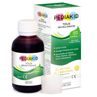 Натуральное питьевое средство PEDIAKID от сухого и влажного кашля, 125 мл.