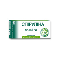 Спіруліна КРАСОТА І ЗДОРОВ'Я 50 таблеток (500 мг)