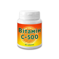 Вітамін C-500 КРАСОТА І ЗДОРОВ'Я 30 таблеток (500 мг)