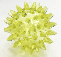 Мяч массажный Ridni Relax, Д 5,5 см (прозрачный желтый)
