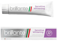 Зубна паста Brillante Sensitive Whitening профілактика карієсу, 75 мл 