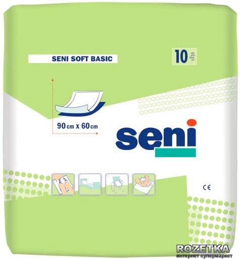 Пеленки гигиенические SENI SOFT Basic 90х60 см. (10 шт.)