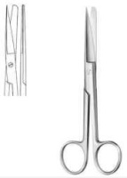 Ножницы операционные, вертикально-изогнутые, тупоконечные, 140 мм