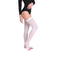 Чулки компрессионные SOLOVENTEX, открытый носок, 2 класс, низкие