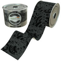 Тейп Dynamic Tape Eco 5см*5м - черный/серый татуировка
