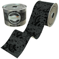 Тейп Dynamic Tape Eco 5см*5м - чорний/сіре тату