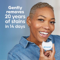 Отбеливающие полоски для чувствительных зубов Crest 3D Whitestrips Sensitive + LED Light Whitening Kit 14 пар