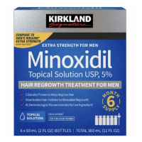 Лосьон Kirkland Signature для роста волос и бороды Minoxidil 5% Extra Strength (1 флакон)