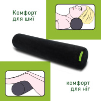 Подушка Elite Decor PMF 003 валик 550х100 черный