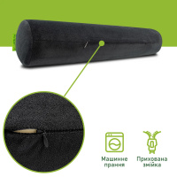 Подушка Elite Decor PMF 003 валик 550х100 черный