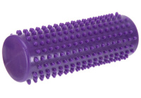 Массажный цилиндр EasyFit Spindle с фиолетовым шипами