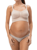 Бюстгальтер-топ RelaxMaternity для кормления на широких бретелях пудровый