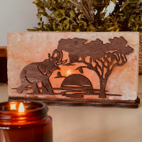 Соляной светильник Saltlamp 'Африка' 2 кг