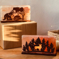 Соляной светильник Saltlamp 'Африка' 2 кг