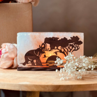 Соляной светильник Saltlamp 'Африка' 2 кг