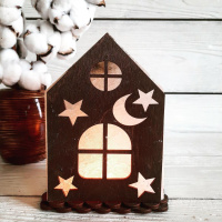 Соляний світильник Saltlamp «Будинок № 1» 1,5 кг