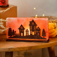 Соляной светильник Saltlamp «Домики» 2 кг