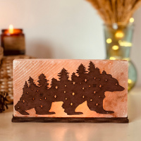 Соляний світильник Saltlamp «Ведмідь» 2 кг