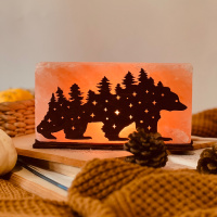 Соляний світильник Saltlamp «Ведмідь» 2 кг