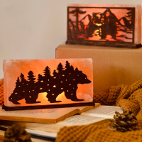 Соляний світильник Saltlamp «Ведмідь» 2 кг