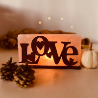 Соляной светильник Saltlamp «Любовь» 2 кг