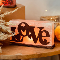 Соляной светильник Saltlamp «Любовь» 2 кг