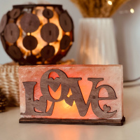 Соляной светильник Saltlamp «Любовь» 2 кг