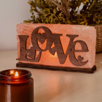 Соляной светильник Saltlamp «Любовь» 2 кг