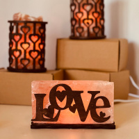 Соляной светильник Saltlamp «Любовь» 2 кг