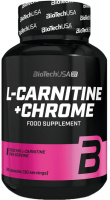 Жиросжигатель Biotech L-carnitine+chrome for her 500 мг, 60 таблеток, Лимон